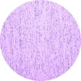 thumbnail image 1 of Ahgly Company Indoor Round Abstract Purple Contemporary Area Rugs, 5' Round, 1 of 4