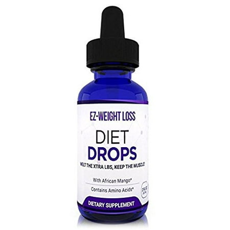 Natural Weight Loss Diet Drops - Helps Burn Calories - Appetite Suppressant with African Mango and Amino