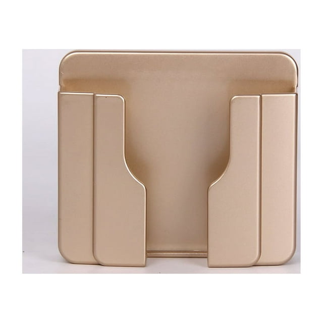Caja de almacenamiento de control remoto adhesiva dorada de 2 piezas, soporte para teléfono montado en la pared sin daños, soporte de pared para caja de almacenamiento de control remoto, soporte para