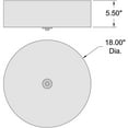 thumbnail image 7 of Access Lighting LED Flush Mount in Brushed Steel Color, 7 of 7