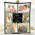 thumbnail image 4 of Personalised Blanket 76x100cm,Custom Blanket with Words Picture Collage Customized Blankets,Birthday Xmas Souvenir Gifts Personalized Throw for Father, Mom, Kids, Dogs, Friends or Lover, 4 of 6