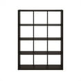 thumbnail image 4 of Furinno CUBICLE Book Shelf, 12-Cube Thick Frame Bookshelf, Reversible Bookcase with Open Back, 14.6 x 43.8 x 58, for Living Room, Bedroom, Home Office, Black Dark Oak, 4 of 9