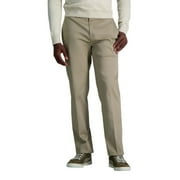 Men's Haggar® Wrinkle Free Performance Khaki Straight Fit Flat Front Pant Color: Medium Khaki Size: 33X30