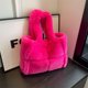 thumbnail image 2 of Bolsos de mano de algodón con leche maciza, compartimentos interiores informales, 2024, bolsos de alta calidad para mujer, bolsos de mano con cierre de gran capacidad para mujer, 2 of 5