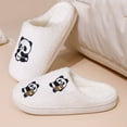 thumbnail image 5 of Wovix Women's Basic Slipper with Panda Graphic Soft Sole House Slippers Cozy on Fluffy Scuff Shoes Casual Relaxing Bedroom Shoes Lightweight House Shoes, 5 of 5