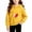 Yellow, variant on Bixock Toddler Girls Graphic Hoodies Long Sleeve Tops Crew Neck Pullover Tops Solid Color Print Casual Sweatshirt Warm Soft Windproof Daily Wear Girls Clothings