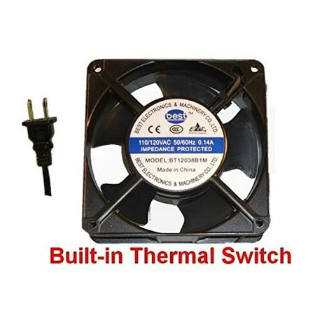 best electronics 120x120x38mm ac fan with thermal switch bt12038b1m & 36