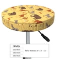 thumbnail image 2 of Goofa Cute Animals Printed Stool Covers Round, Waterproof Round Bar Stool Covers Anti-Slip Round Bar Stool Seat Cover with Elastic Bands Durable -13 inch, 2 of 7