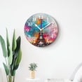 thumbnail image 4 of 10 Inch Wall Clock Battery Operated Silent Clock Decorative for Office, Kitchen, Outdoor, Living RoomRomantic Eiffel Tower Gorgeous, 4 of 4
