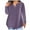 Purple-08, variant on STETMN Plus Size V Neck Top for Women Loose Long Sleeve Shirt Lightweight Going Out T-Shirt