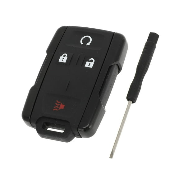 Unique Bargains Key Shell Case for Chevrolet Silverado for GMC for Sierra 1500 2500 3500 2014-2020 Keyless Entry Remote Key Fob Replacement Case 4 Button M3N32337100