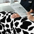 thumbnail image 6 of Flannel Fleece Blanket - Black Cow Print, Fuzzy Cozy Comfy Super Soft Fluffy Plush for Couch, Bed, Sofa - 260GSM, All Seasons (Dairy Cow, 40x50 Inches), 6 of 8