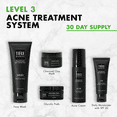 thumbnail image 2 of Tiege Hanley Acne Treatment for Men, Level 3 System - Facial Acne Treatment Set Includes Morning Facial Moisturizer, Acne Cream, Face Wash, Charcoal Clay Mask & Glycolic Pads - All Skin Types, 2 of 6