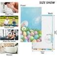 thumbnail image 3 of SKYSONIC Easter Cotton Hand Towels Set of 2 Absorbent Bath Towel Decorative Fingertip Towels for Bathroom Gym Spa Hotel Beach,16" x 28", 3 of 7