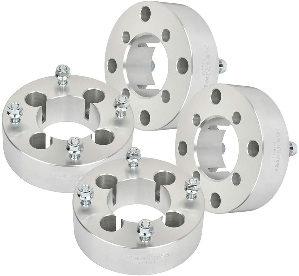 ECCPP 4x 3/4" 4x110 to 4x137 10x1.25 studs wheel spacers for Bombardier Traxter 
