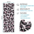 thumbnail image 2 of Pink and Black Of Leopard Print Hot Yoga Mat Towel Non Slip for Hot Yoga - Quick-Drying Yoga Mat Cover with 4 Corner Pockets with Travel Bag - Hot Yoga Towel Non Slip 70"x26", 2 of 6