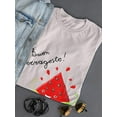 thumbnail image 3 of Buon Ferragosto Juicy Watermelon T-Shirt Women -Image by Shutterstock, Female 3X-Large, 3 of 4