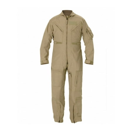Propper Nomex Flight Suit, 92/5/3 Nomex, 42in Chest, Regular, AF Tan, Made in Do
