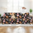 thumbnail image 4 of XYZCANDO Cute Christmas Theme Couch Cover for 1 Cushion Couch Armchair Slipcover Sofa Cover Living Room Stretch Sofa Slipcover for 4 Seater Furniture Covers, 4 of 6