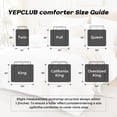 thumbnail image 2 of YEPCLUB Comforters Queen size, Duvet Insert, All Season Duvet, White Down Alternative Hotel Comforter, Lightweight Quilt with Corner Tabs, Machine Washable (White, Queen 88x92 Inches), 2 of 10