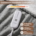 thumbnail image 4 of Ataucjin Heated Blanket Electric Throw,Heated Throw Electric Blanket,Soft Flannel & Sherpa Waffle Heating Blanket With 5 Heating Levels & 4 Hours Auto Off,Machine Washable For Couch Home Office, 4 of 8
