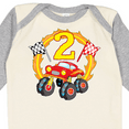 thumbnail image 4 of Inktastic Monster Truck 2nd birthday Boys or Girls Long Sleeve Baby Bodysuit, 4 of 5