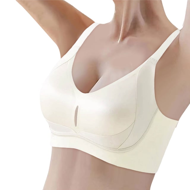 Sujetador sin costuras fino para mujer: sujeción suave, sin aros, copas múltiples, tejido transpirable para uso diario/mejora de la postura