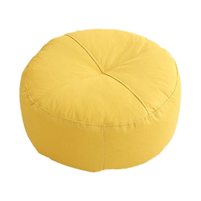 Cojín de suelo redondo, cojín de meditación, cojín de suelo, cojín de asiento para silla, sofá Amarillo