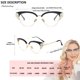 thumbnail image 5 of Gafas de bloqueo de luz azul bullabulling con montura de ojo de gato y strass, 5 of 6