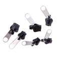 thumbnail image 4 of 12 Uds. Cremallera deslizante ropa saco de dormir reemplazo de cremallera (negro + plata), 4 of 7