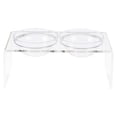 thumbnail image 6 of PETMAKER Elevated Dog and Cat Bowls Set - 7.1in Tall Acrylic Dog Bowl Stand, 6 of 11