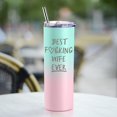 thumbnail image 5 of Gifts For Wife from Husband Birthday Valentine''s Day Gift for Wife \u2013 20 Oz Funny Wife Nutrution Facts Tumbler \u2013 Happy Bday Chirstmas Presents For Wife- Best Wife Cup Gift Set with Lid Straw, 5 of 6