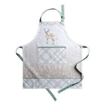Maison d' Hermine Deer in The Woods 100% Cotton 1 Piece Kitchen Apron with an Adjustable Neck & Front Pocket with Long Ties for Women Men Chef (27.50"x31.50")