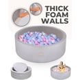 thumbnail image 3 of Piscina de bolas de espuma Toodly para niños pequeños y bebés con funda blanda, 3 of 9