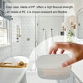 thumbnail image 3 of 2Pack Travel Soap Holder Case Fit Dr Squatch Bar Container with Lid Square Soapbox Dish for Outdoor Camping Gym Shower Bathroom Kitchen Draining Layer Clear, 3 of 5