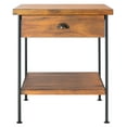 thumbnail image 2 of Safavieh Eris Morden Wood End Table, Brown / Black, 2 of 13