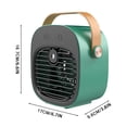 thumbnail image 4 of Injueey Mini aire acondicionado, enfriador ajustable recargable, ventilador portátil, refrigeración Electrodomésticos Verde, 4 of 6