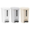 thumbnail image 3 of Inteprter Práctico bote de basura con tapa, cubo de basura eficaz para prevención de olores, para botes de basura domésticos con tapa Suministros de limpieza para el hogar gris, 3 of 5