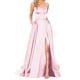 thumbnail image 2 of Vestidos de novia Prolriy para mujer 2024, elegantes vestidos largos con cuello halter y espalda descubierta, de satén Crisn, con tirantes finos, para fiesta de graduación, con abertura lateral y, 2 of 6