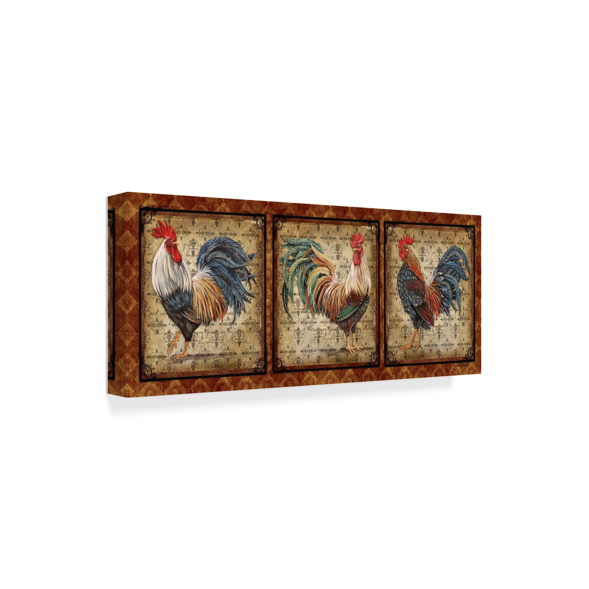 Trademark Fine Art 'Le Coq Rooster 3' Canvas Art by Jean Plout