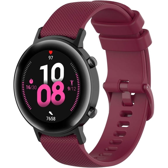 KOMI Compatible for Samsung Galaxy Active 2 Watch Band/Galaxy Watch 4 Band 44mm 40mm/Galaxy Watch 3 Band 41mm, 20mm Watchband Soft Silicone Sport Strap Replacement Strap for Active 2 Men Women