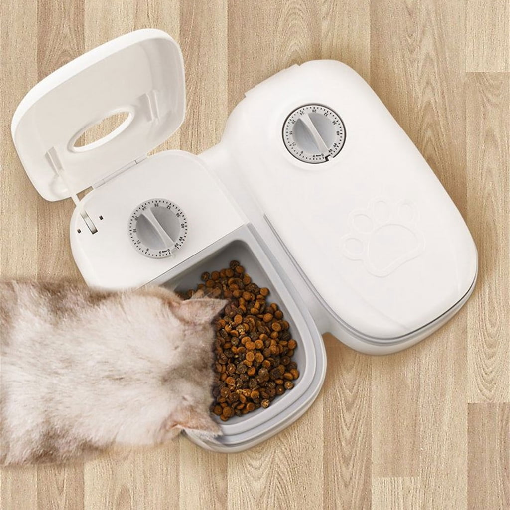 Automatic Pet Feeder Convenient Food Dispenser with Timer for Cats and Dogs