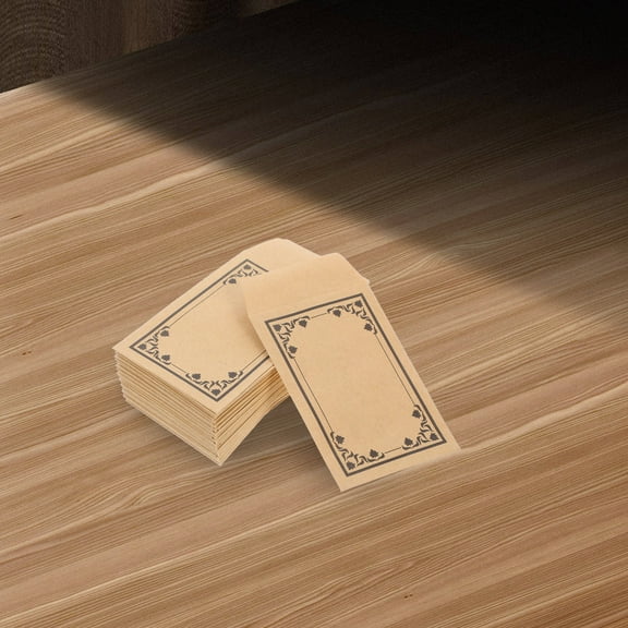 WHAMVOX 50 Pcs Kraft Paper Small Envelope 9.00X6.00X0.05CM