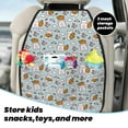 thumbnail image 5 of Xecao Carrot Rabbit Pattern Car Seat Back Protector 2 Pack Large Capacity Pocket, Kick Mats Back Seat Protector, 5 of 8