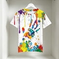 thumbnail image 2 of Tfken Comfy Tops For Boys Soft Daily Wear Travel Lightweight Tees Short Sleeve Print Graphic Casual T-Shirts Summer Tshirts Child Classic Clothes Size 1-2 Years, 2 of 4