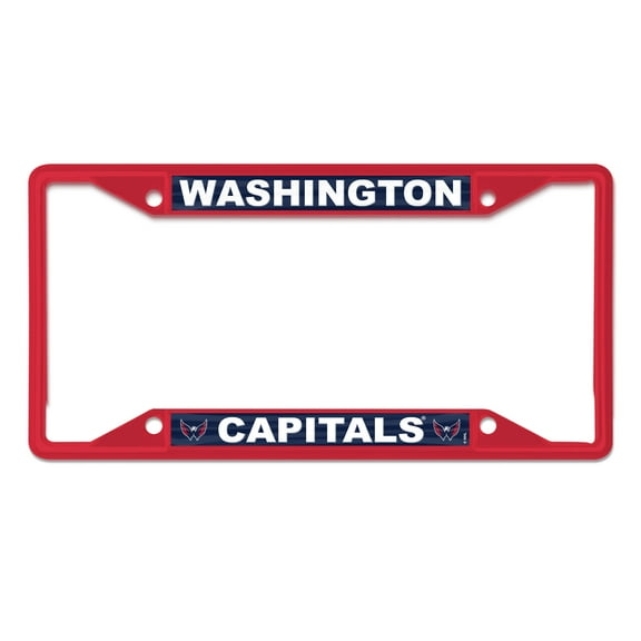 WinCraft Washington Capitals Chrome Colored License Plate Frame