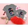 thumbnail image 5 of Mothers Day Gift Matching Shirts Mother and Daughter Mommy and Me T Shirts US Flag Mama Gray Medium, 5 of 7