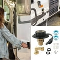 thumbnail image 6 of City Water Fill Inlet Flange With Brass Check Valves For Motorhomes Trailer Use, 6 of 13