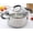 Stock Pot, variant on Rorence 3.7 Quart Stainless Steel Induction Casserole with Glass Lid and Straining Holes, Tri-Ply Base Stock Pot for Pasta, Vegetable and Soup Cooking