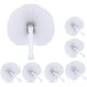 thumbnail image 1 of 12 ventiladores de papel blanco en forma de corazón plegables para bodas para fiestas de bodas ZefeiWu 8390613092281, 1 of 1